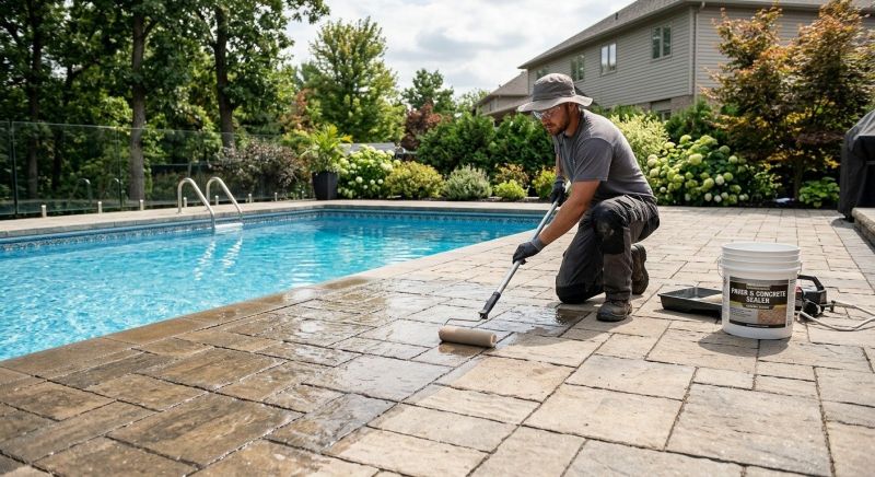 Stamped Concrete Sealing in Bellevue, WA